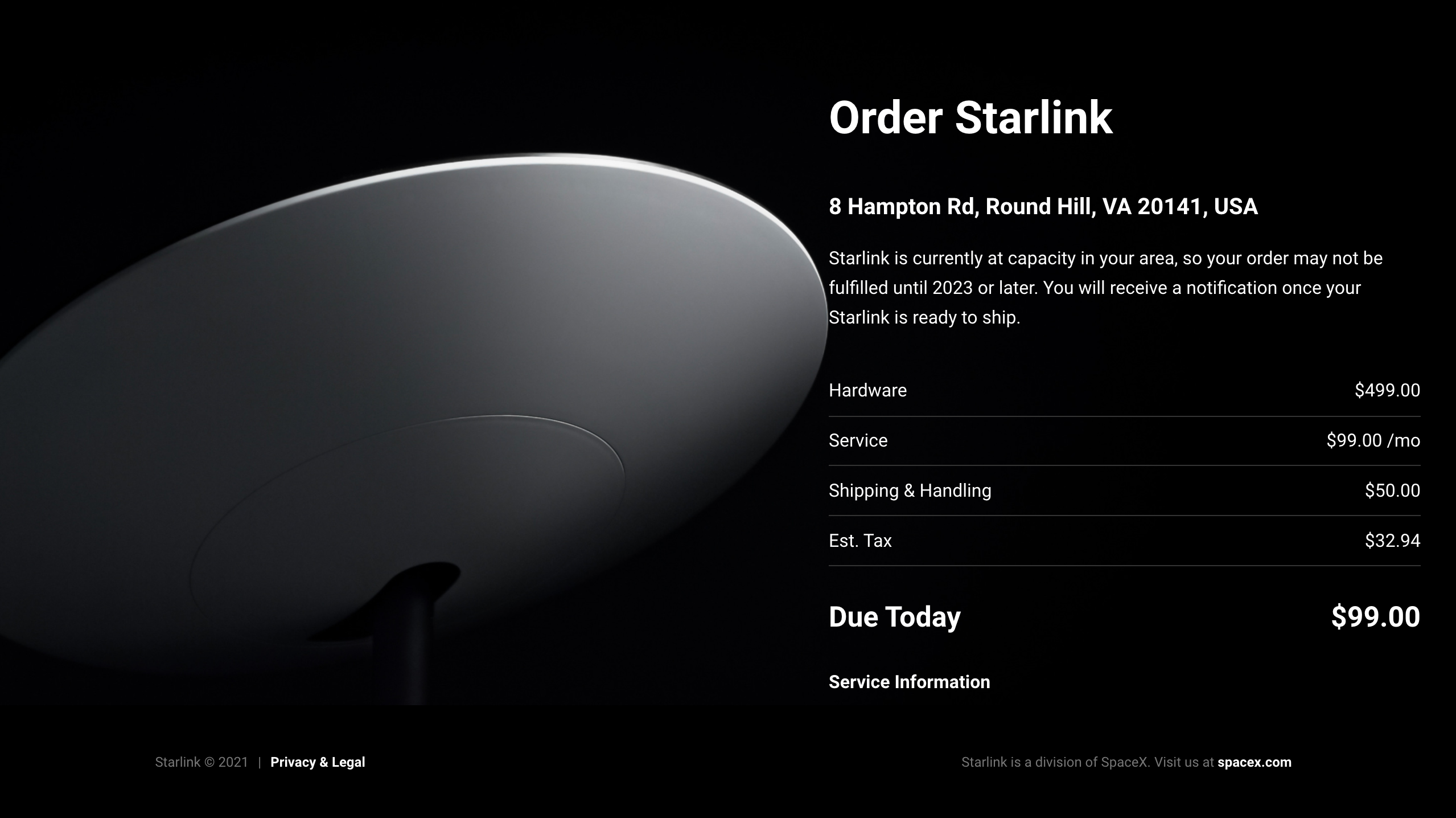 اینترنت ماهواره ای Starlink SpaceX