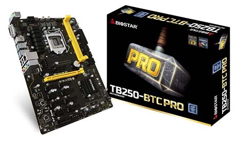 Biostar TB250-BTC Pro Motherboard 1