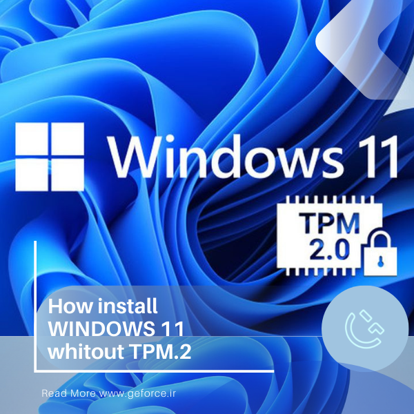 how install windows11 whitout TPM.2